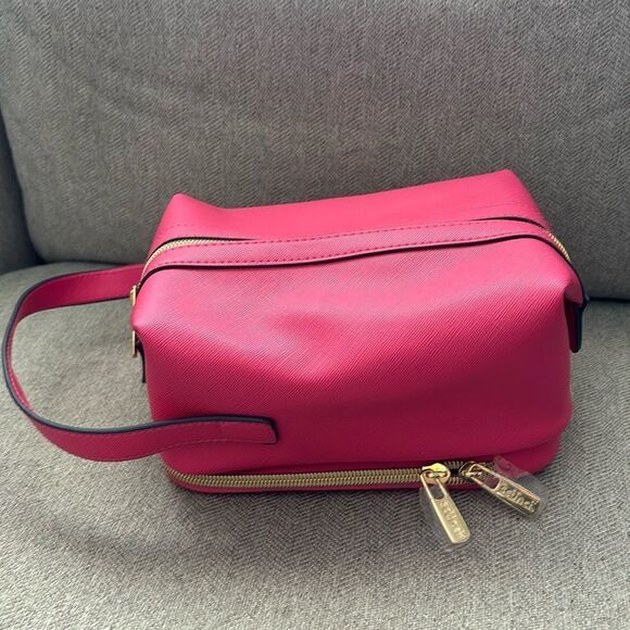 Scũnci  Pink Double Zip Toiletry Bag - Picture 1 of 5
